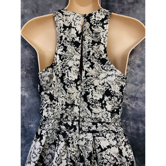 Abercrombie & Fitch Jacquard Metallic Floral Mini Dress Small - Picture 4 of 5